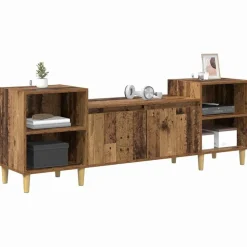 vidaXL TV-kast Oud Hout 160 x 35 x 55 cm Bewerkt hout