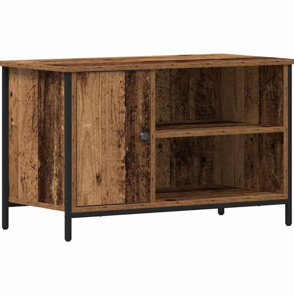 vidaXL TV-kast Oud hout 80 x 40 x 50 cm Bewerkt hout