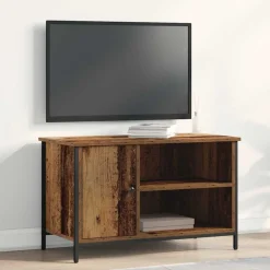 vidaXL TV-kast Oud hout 80 x 40 x 50 cm Bewerkt hout