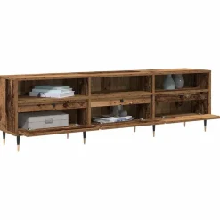 vidaXL TV-kast Oud Hout 150 x 30 x 45 cm Bewerkt hout