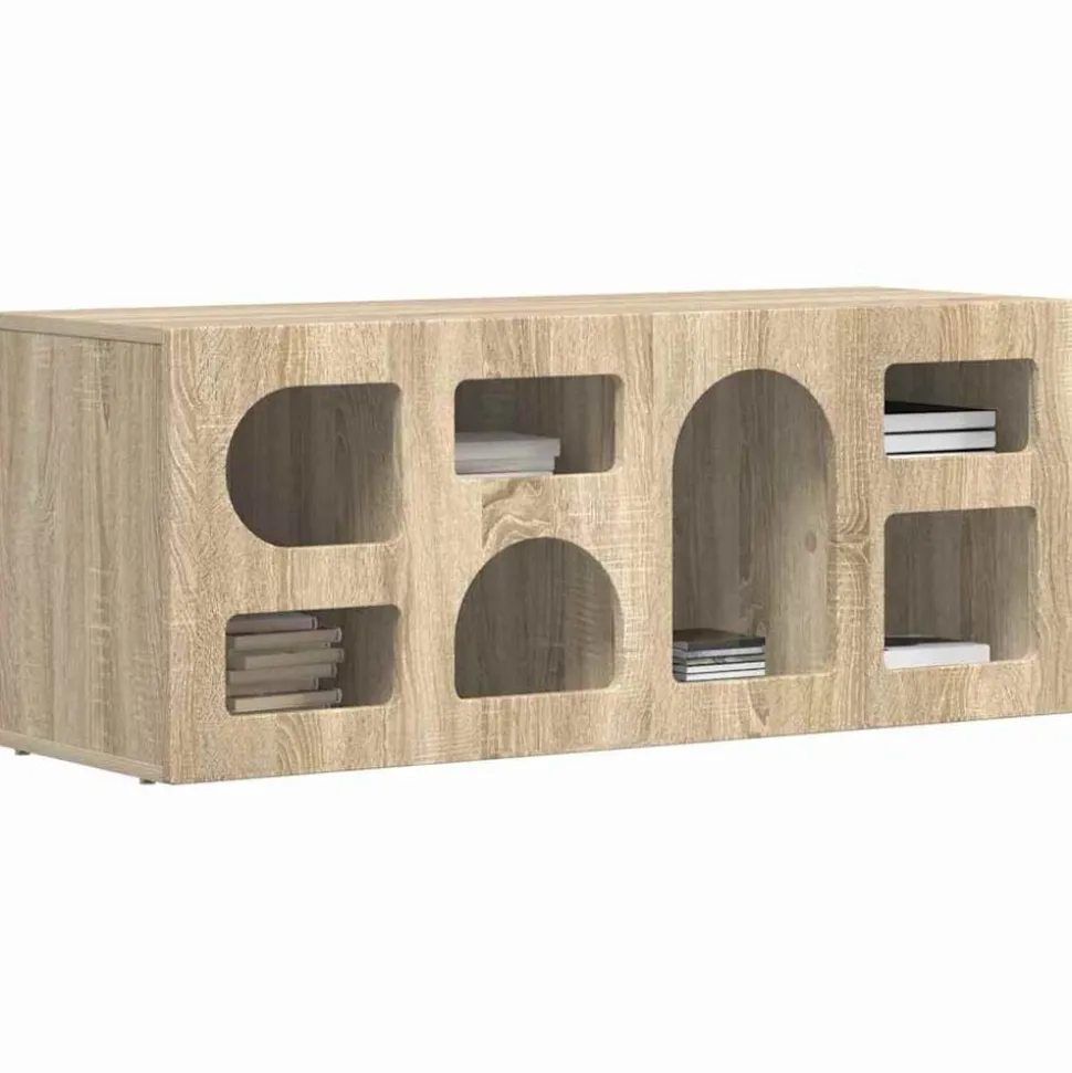 vidaXL TV-kast Sonoma Eiken 100 x 35 x 40 cm Bewerkt hout