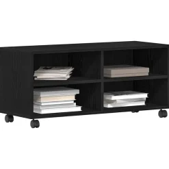 vidaXL TV-kast Zwart 90 x 35 x 40,5 cm Bewerkt hout