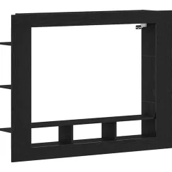 vidaXL TV-kast Zwart eiken 152 x 22 x 113 cm Bewerkt hout