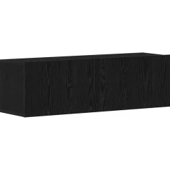 vidaXL TV-kast Zwart Eiken 100 x 30 x 30 cm Bewerkt hout