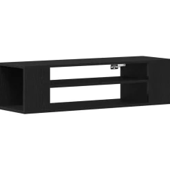vidaXL TV-kast Zwart Eiken 100 x 30 x 26,5 cm Bewerkt hout