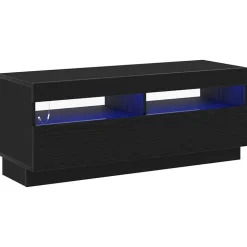 vidaXL TV-kast Zwart Eiken 100 x 35 x 40 cm Bewerkt hout