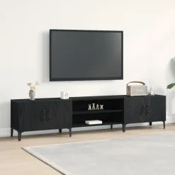 vidaXL TV-kast Zwart Eiken 180 x 31,5 x 40 cm Bewerkt hout