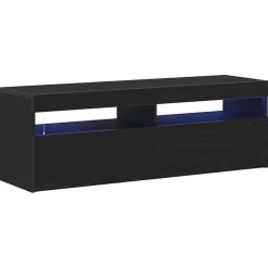 vidaXL TV-kast Zwart Eiken 120 x 35 x 40 cm Bewerkt hout