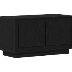 vidaXL TV-kast Zwart eiken 80 x 35 x 45 cm Bewerkt hout