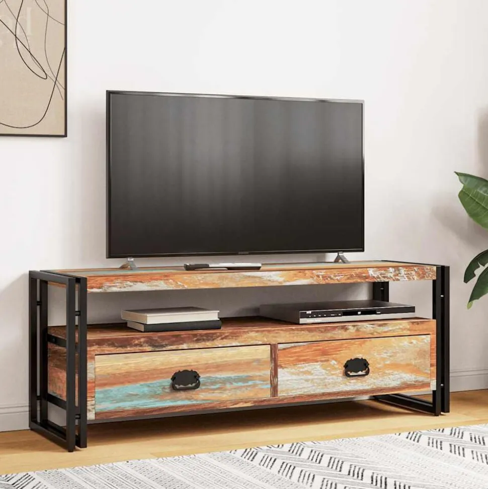 vidaXL Tv-meubel massief gerecycled hout