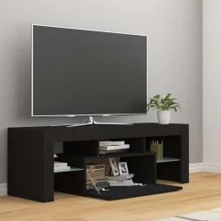 vidaXL Tv-meubel met LED-verlichting 120x35x40 cm zwart