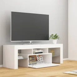 vidaXL Tv-meubel met LED-verlichting 120x35x40 cm wit