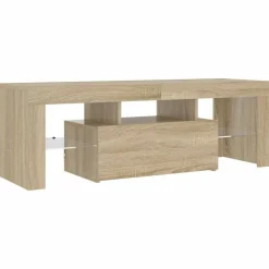 vidaXL Tv-meubel met LED-verlichting 120x35x40cm sonoma eikenkleurig