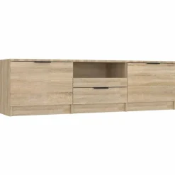 vidaXL Tv-meubel Sonoma eiken 140x35x40 cm bewerkt hout