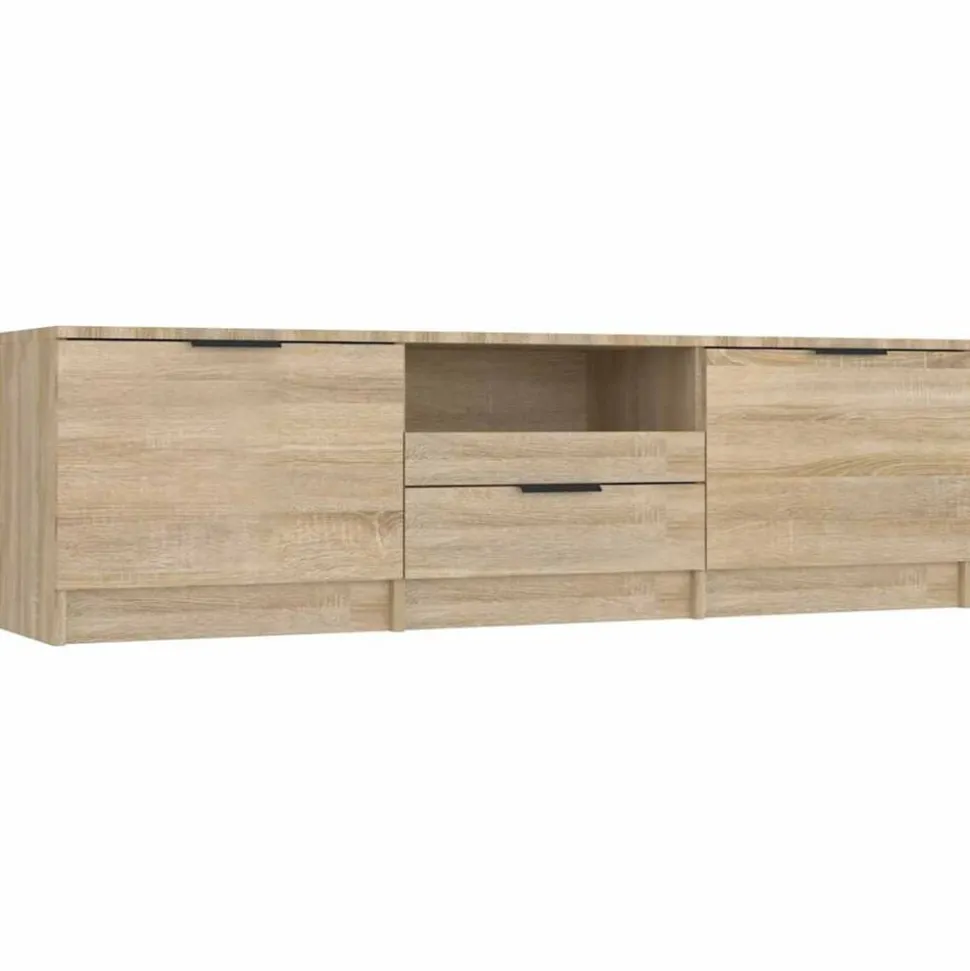 vidaXL Tv-meubel Sonoma eiken 140x35x40 cm bewerkt hout