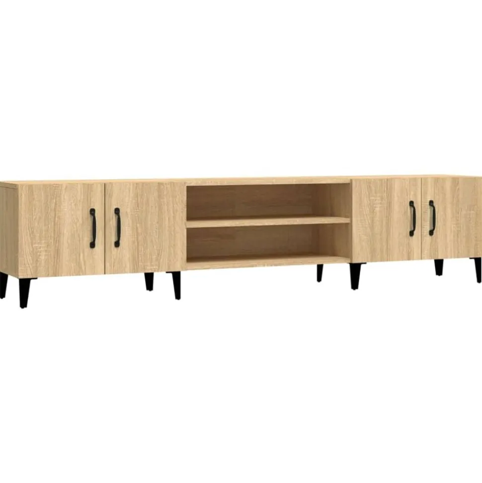 vidaXL Tv-meubel Sonoma eiken 180x31,5x40 cm bewerkt hout