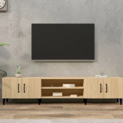 vidaXL Tv-meubel Sonoma eiken 180x31,5x40 cm bewerkt hout