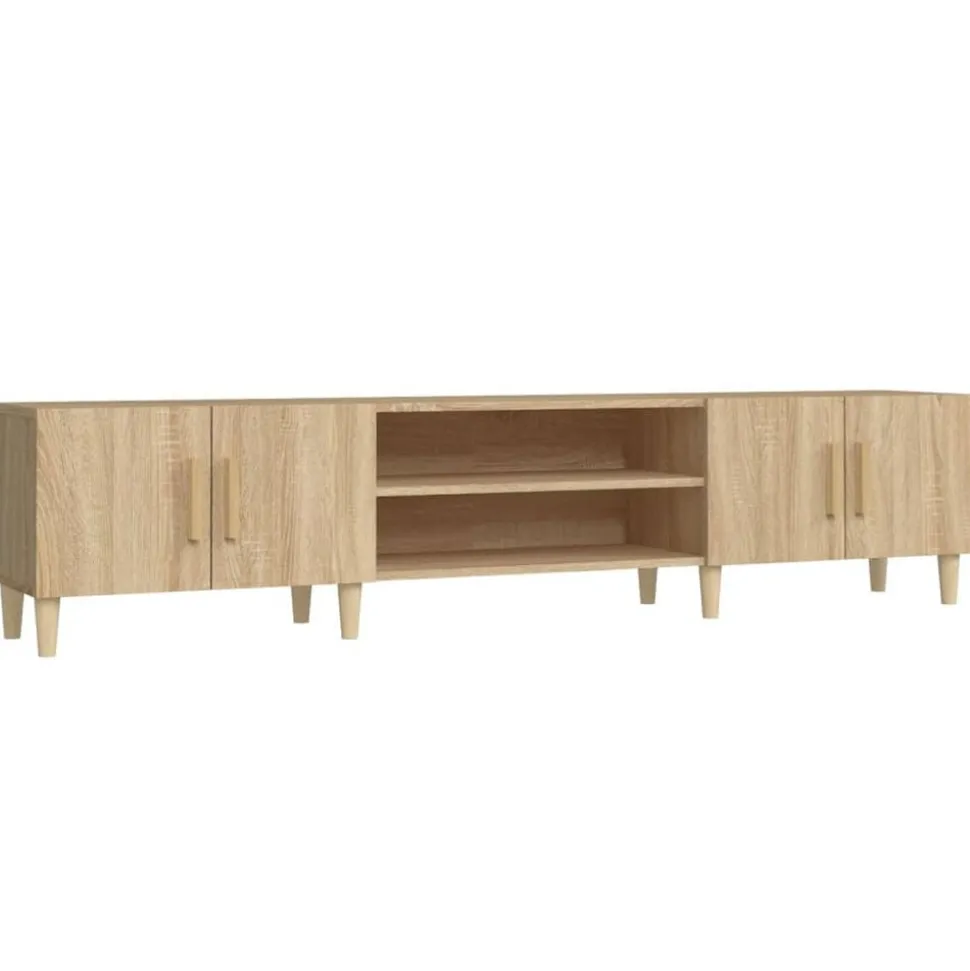 vidaXL Tv-meubel Sonoma eiken 180x31,5x40 cm bewerkt hout