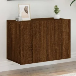 vidaXL Tv-meubel wandgemonteerd 60x30x41 cm bruin eikenkleur