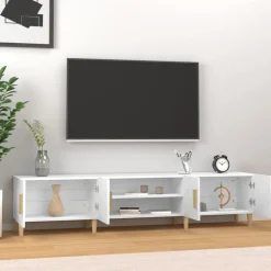 vidaXL Tv-meubel wit 180x31,5x40 cm bewerkt hout