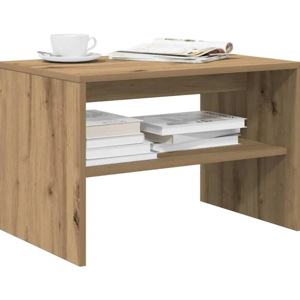 vidaXL Tv-meubel 60x40x40 cm bewerkt hout artisanaal eikenkleur