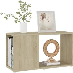 vidaXL Tv-meubel 60x24x32 cm bewerkt hout sonoma eikenkleurig