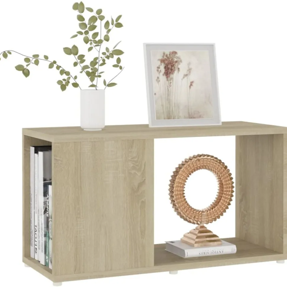 vidaXL Tv-meubel 60x24x32 cm bewerkt hout sonoma eikenkleurig