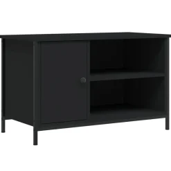 vidaXL Tv-meubel 80x40x50 cm bewerkt hout zwart