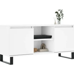 vidaXL Tv-meubel 104x35x50 cm bewerkt hout wit