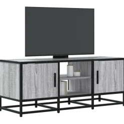 vidaXL Tv-meubel 100x35x41 cm bewerkt hout metaal grijs sonoma eiken