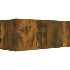vidaXL Tv-meubel 80x30x30 cm bewerkt hout gerookt eikenkleurig