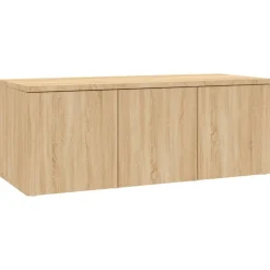 vidaXL Tv-meubel 80x34x30 cm bewerkt hout sonoma eikenkleurig