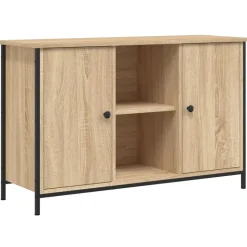 vidaXL Tv-meubel 100x35x65 cm bewerkt hout sonoma eikenkleurig