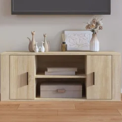 vidaXL Tv-meubel 100x35x40 cm bewerkt hout sonoma eikenkleurig