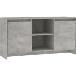 vidaXL Tv-meubel 102x37,5x52,5 cm bewerkt hout betongrijs