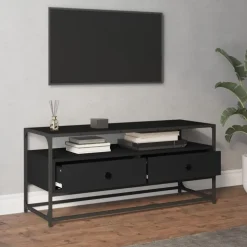 vidaXL Tv-meubel 100x35x45 cm bewerkt hout zwart