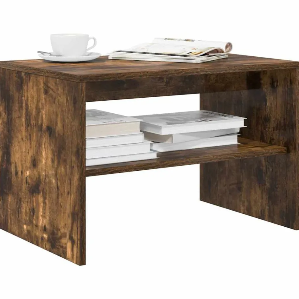 vidaXL Tv-meubel 60x40x40 cm bewerkt hout gerookt eikenkleurig