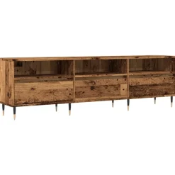 vidaXL Tv-meubel 150x30x44,5 cm bewerkt hout oud houtkleurig