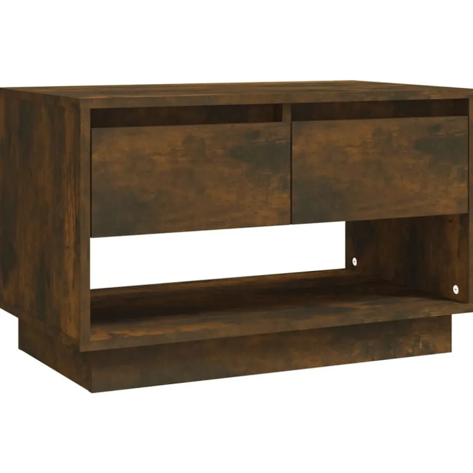 vidaXL Tv-meubel 70x41x44 cm bewerkt hout gerookt eikenkleurig