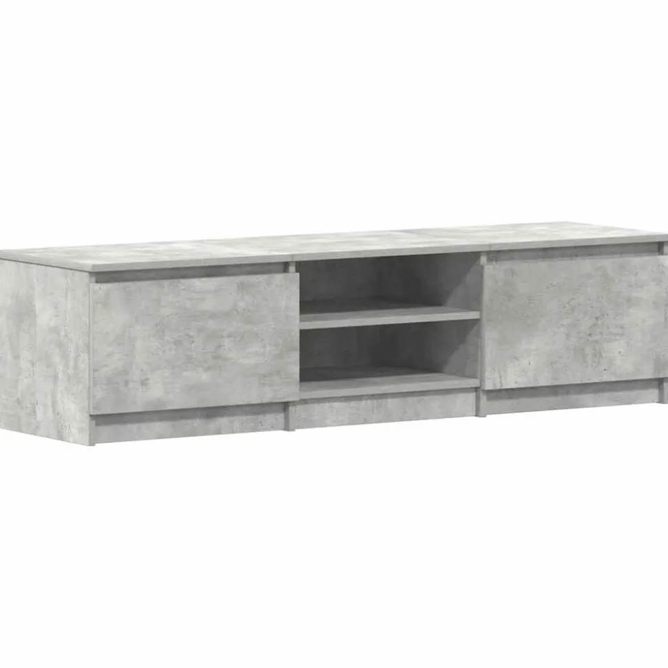 vidaXL Tv-meubel 140x40x35,5 cm bewerkt hout betongrijs
