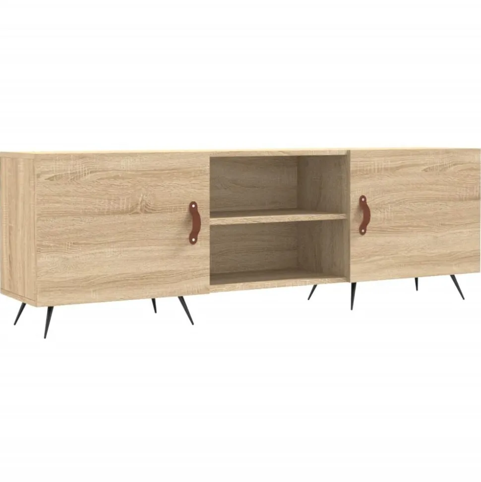 vidaXL Tv-meubel 150x30x50 cm bewerkt hout sonoma eikenkleurig