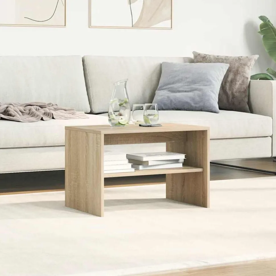 vidaXL Tv-meubel 60x40x40 cm bewerkt hout sonoma eikenkleurig
