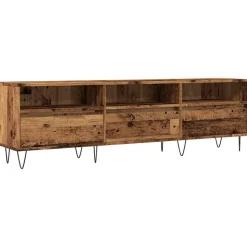 vidaXL Tv-meubel 150x30x44,5 cm bewerkt hout oud houtkleurig