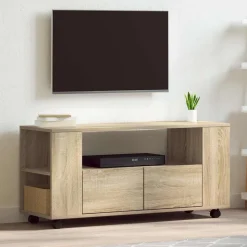 vidaXL Tv-meubel 102x34,5x43 cm bewerkt hout sonoma eikenkleurig