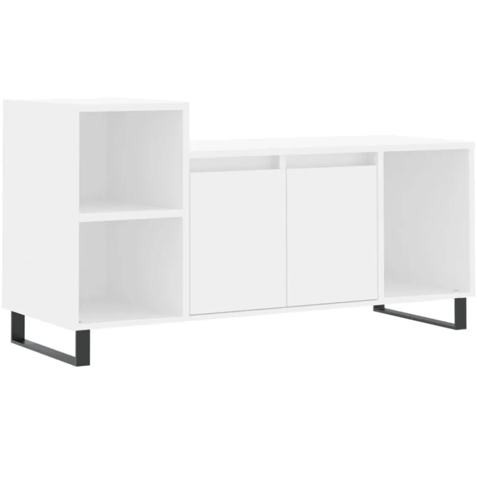 vidaXL Tv-meubel 100x35x55 cm bewerkt hout wit