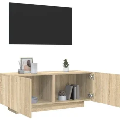 vidaXL Tv-meubel 100x35x40 cm bewerkt hout sonoma eikenkleurig