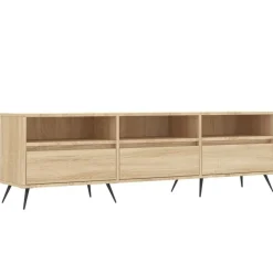 vidaXL Tv-meubel 150x30x44,5 cm bewerkt hout sonoma eikenkleurig