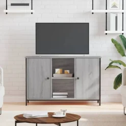 vidaXL Tv-meubel 100x35x65 cm bewerkt hout grijs sonoma eikenkleurig