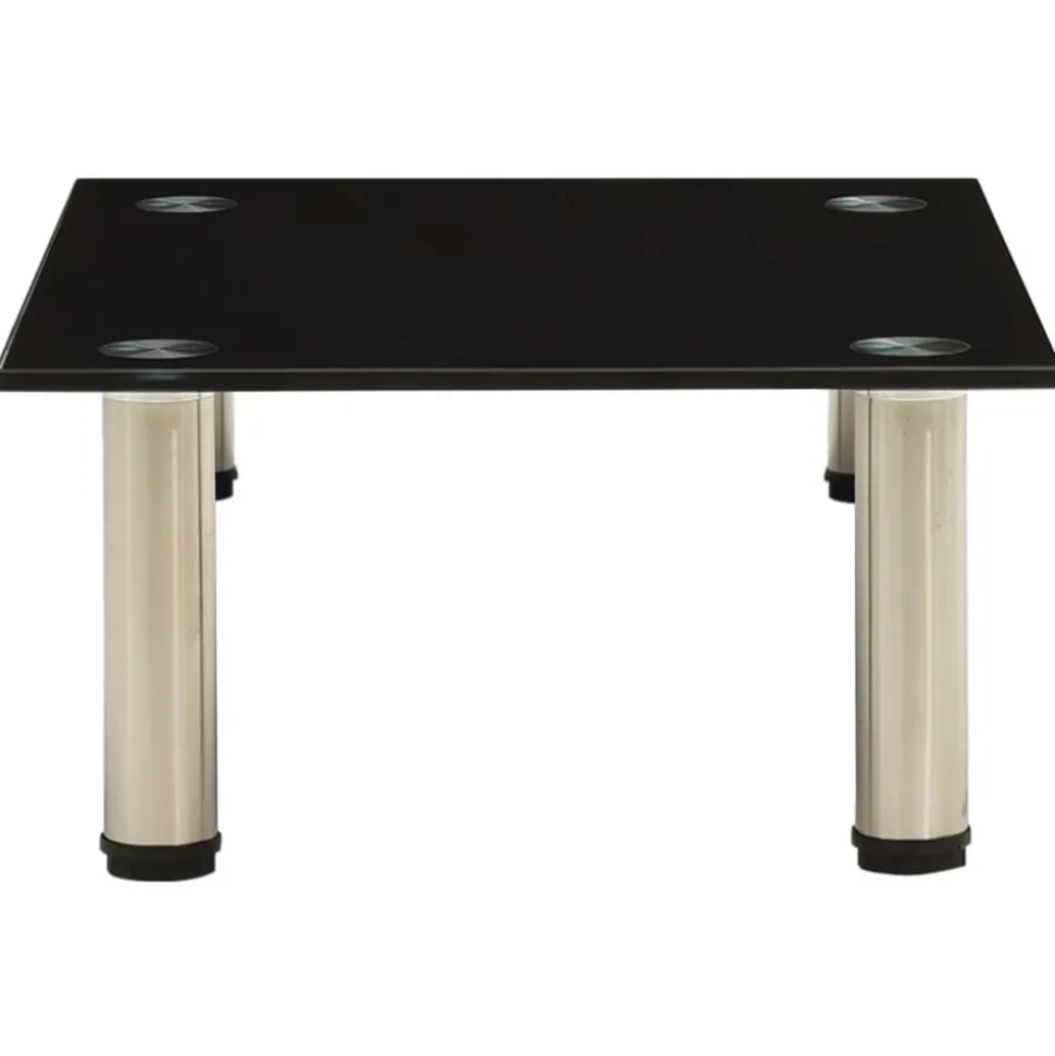 vidaXL Tv-meubel 40x35x17 cm gehard glas zwart