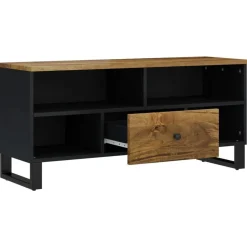 vidaXL Tv-meubel 100x33x46 cm massief mangohout en bewerkt hout